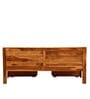 Oriel Sheesham Wood King Size Bed In Rustic Teak Finish With Drawer Storage