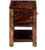 Oriel Sheesham Wood Bedside Table In Scratch Resistant Provincial Teak Finish With Drawer