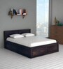 Oriel Sheesham Wood Queen Size Bed With Box Storage In Warm Chestnut Finish