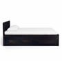 Oriel Sheesham Wood Queen Size Bed With Box Storage In Warm Chestnut Finish