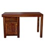 Oriel Sheesham Wood Writing Table In Dark Honey Oak  Finish