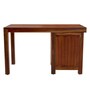 Oriel Sheesham Wood Writing Table In Dark Honey Oak  Finish
