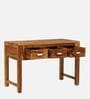Oriel Sheesham Wood Console Table In Rustic Teak Finish