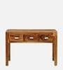 Oriel Sheesham Wood Console Table In Rustic Teak Finish