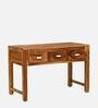 Oriel Sheesham Wood Console Table In Rustic Teak Finish
