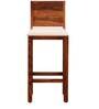 Oriel Sheesham Wood Bar Table Set in Honey Oak Finish With 2 Chairs