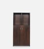 Orient 2 Door Shoe Cabinet in Walnut Finish