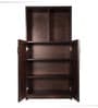 Orient 2 Door Shoe Cabinet in Walnut Finish