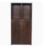 Orient 2 Door Shoe Cabinet in Walnut Finish