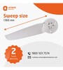 Orient Electric Aero Cool 1360mm Ceiling Fan (White)