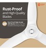Orient Electric Aeroquiet Noiseless Premium Ceiling Fan for Home  18-pole strong motor  48 inch (1230 mm) White