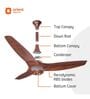 Orient Electric Aeroquiet Silent 1200mm Ceiling Fan (Wooden Finish)