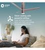 Orient Electric Aeroslim 1200mm BLDC motor Smart Ceiling Fan with IOT, Remote & Under light (Brown) Alexa and Google Assistant