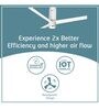 Orient Electric Aeroslim 1200mm BLDC motor Smart Ceiling Fan with IOT, Remote & Under light (White) Alexa and Google Assistant