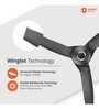 Orient Electric Aerostorm 1320mm Premium Ceiling Fan (Charcoal Grey)