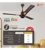 Orient Electric I Tome Plus 1200mm 28W BLDC Energy Saving Ceiling Fan with Remote 5 Star Rated Smoke Brown