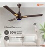 Orient Electric I Tome Plus 1200mm 28W BLDC Energy Saving Ceiling Fan with Remote 5 Star Rated Smoke Brown
