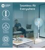 Orient Electric Stand-82 400mm Pedestal Fan (Crystal White/Sky Blue)