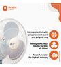 Orient Electric Wall-49 400mm Wall Fan with Remote (Crystal White)