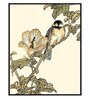Oriental Bird Multicolor Canvas Framed Wildlife Art Panels Set of 3