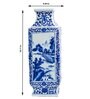 Oriental Blue Porcelain Vase
