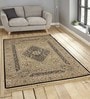 Beige Persian Viscose 3 ft x 5 ft Machine Made Carpet