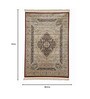 Beige Persian Viscose 3 ft x 5 ft Machine Made Carpet