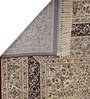 Beige Persian Viscose 3 ft x 5 ft Machine Made Carpet