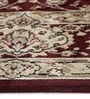 Beige Persian Viscose 3 ft x 5 ft Machine Made Carpet
