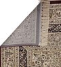 Beige Persian Viscose 4 ft x 6 ft Machine Made Carpet
