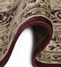 Beige Persian Viscose 4 ft x 6 ft Machine Made Carpet