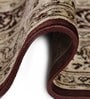 Beige Persian Viscose 5 ft x 7 ft Machine Made Carpet