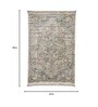 Multicolor Persian Viscose 5 ft x 7 ft Machine Made Carpet