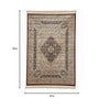 Beige Persian Viscose 5 ft x 7 ft Machine Made Carpet