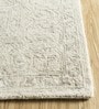Off White Persian Wool 9 ft x 12 ft Hand Tufted Carpet