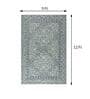 Blue Wool Vintage 9 x 12 Feet Hand Tufted Carpet
