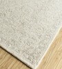 Off White Persian Wool 9 ft x 12 ft Hand Tufted Carpet
