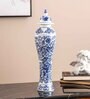 Oriental White Ceramic Lidded Vase