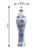 Oriental White Ceramic Lidded Vase