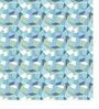 Blue Abstract 300 TC 100% Cotton Queen Sized Bed Sheets with 2 Pillow Covers