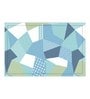 Blue Abstract 300 TC 100% Cotton Queen Sized Bed Sheets with 2 Pillow Covers