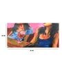 Original Handmade Deep Conversation Oil Painting On Canvas