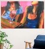 Original Handmade Deep Conversation Oil Painting On Canvas