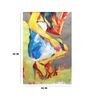 Original Handmade Lady Girl Childhood Oil Painting On Canvas