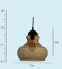 Orinoco Gold Glass Single Hanging Light