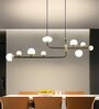 Orion 105Cm Smart LED Chandelier |Google & Alexa Compatible |Height Adjustable Modern Ceiling Light | 3 Color Modes |L Shape Chandelier Lighting for Living Room,Dining, Bedroom,Hall & Office