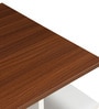 Orion Geometric Pattern Coffee Table In Walnut Finish Orion Geometric Pattern Coffee Table In Walnut Finish