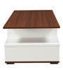 Orion Geometric Pattern Coffee Table In Walnut Finish Orion Geometric Pattern Coffee Table In Walnut Finish