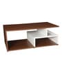 Orion Geometric Pattern Coffee Table In Walnut Finish Orion Geometric Pattern Coffee Table In Walnut Finish