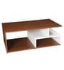 Orion Geometric Pattern Coffee Table In Walnut Finish Orion Geometric Pattern Coffee Table In Walnut Finish